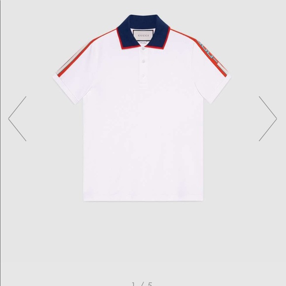 gucci stripe polo